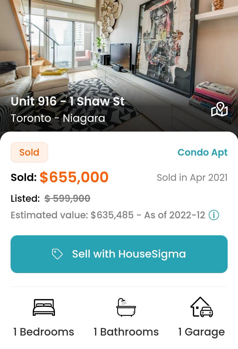 TOHousingSmash's tweet photo. 916-1 Shaw St, Toronto
-Sold April 2021 for $655,000
-Just Re-Sold for $585,000
#CondosGoByeBye
#SafeAndResilient
#tocondos https://t.co/6T7MEtzcem