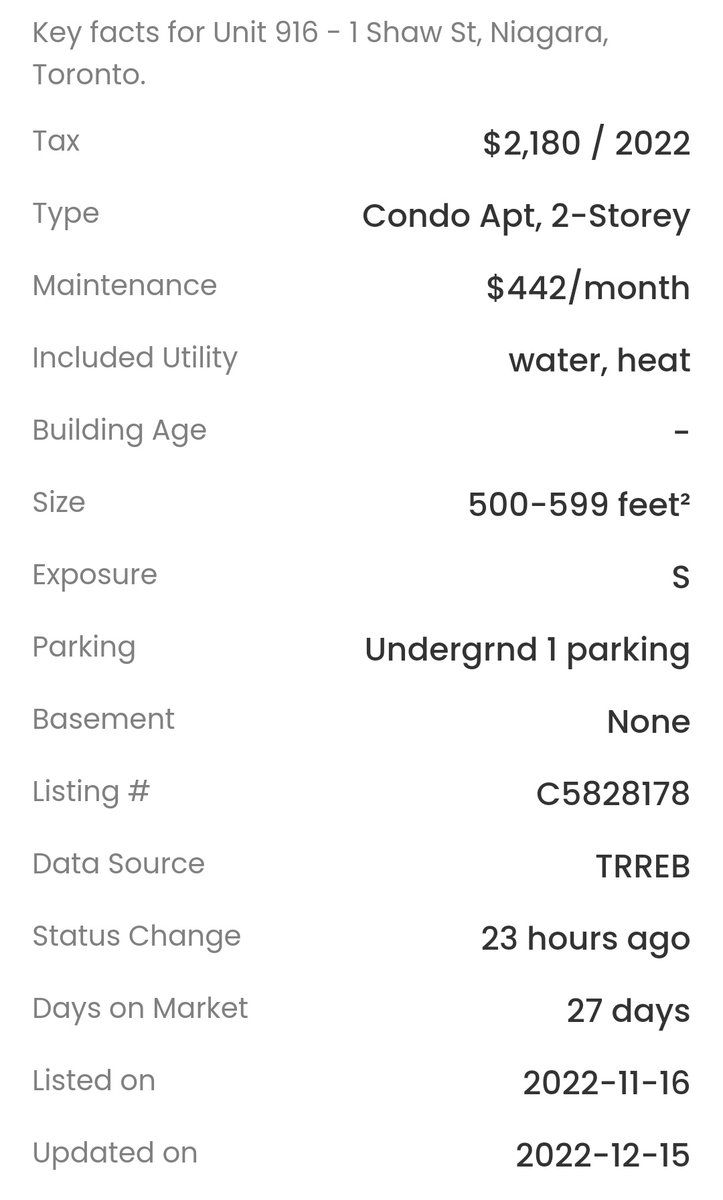 TOHousingSmash's tweet photo. 916-1 Shaw St, Toronto
-Sold April 2021 for $655,000
-Just Re-Sold for $585,000
#CondosGoByeBye
#SafeAndResilient
#tocondos https://t.co/6T7MEtzcem