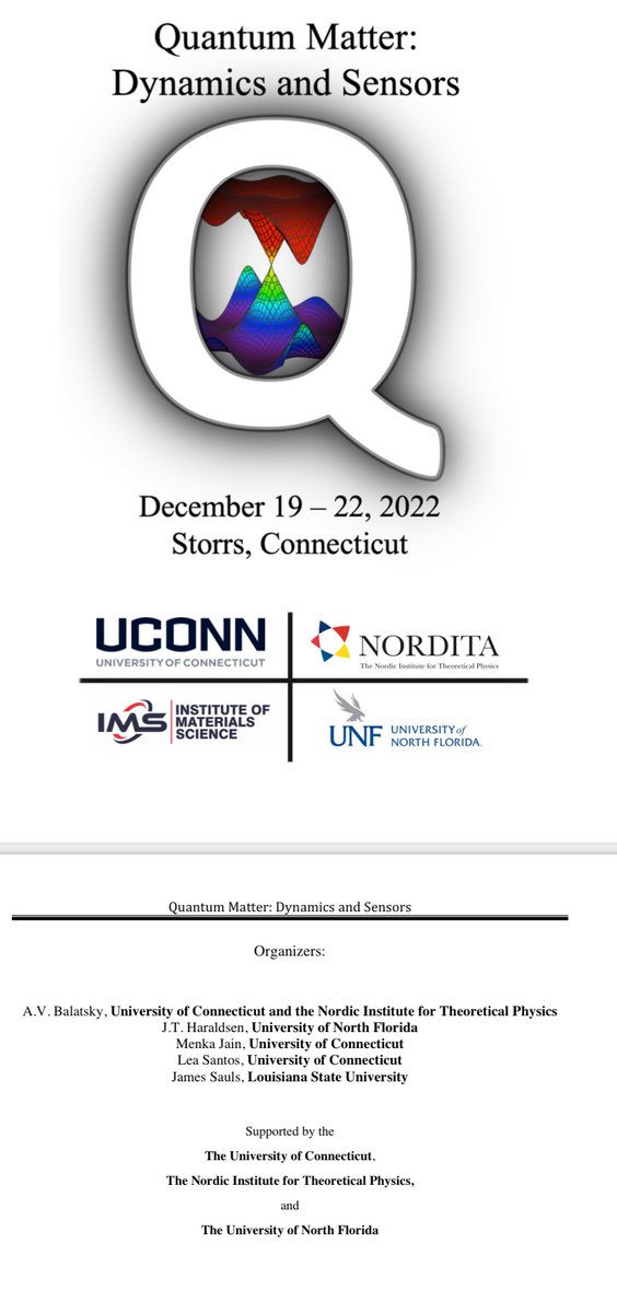 MJ20082's tweet photo. Who is ready to attend the #Quantumworkshop @uconn 
https://t.co/NsESG3kNRk 
@uconnclas @UConnResearch @UConnAlumni @UConnHeadlines #Physics https://t.co/7Sur30n57K