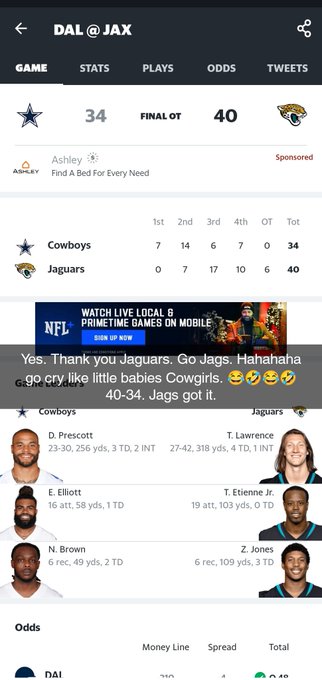Yay. @Jaguars thanks for that. I'm a Niners fan. https://t.co/HJOwAXTUok<a class="tags" target="_blank" title="On Twitter" href="/?out=eyJ0eXAiOiJKV1QiLCJhbGciOiJIUzUxMiJ9.eyJpYXQiOjE3MjYyNDI4ODQsImlzcyI6InR3cG9ybnN0YXJzLmNvbSIsIm5iZiI6MTcyNjI0Mjg4NCwiZXhwIjoxNzU3Nzc4ODg0LCJyZWRpcmVjdF91cmwiOiJodHRwczovL3R3aXR0ZXIuY29tL0phZ3VhcnMifQ.areiyyXCoGq0CR1mfM7orpbfPbvqKRyhFtMD-Evnemw5mEw4UU3MFo0NV9D105mjjOgyRDyWXvrv91Qrm4rp0g">@Jaguars</a><a href="/tag/liveme"class="tags"><span>#liveme</span></a>