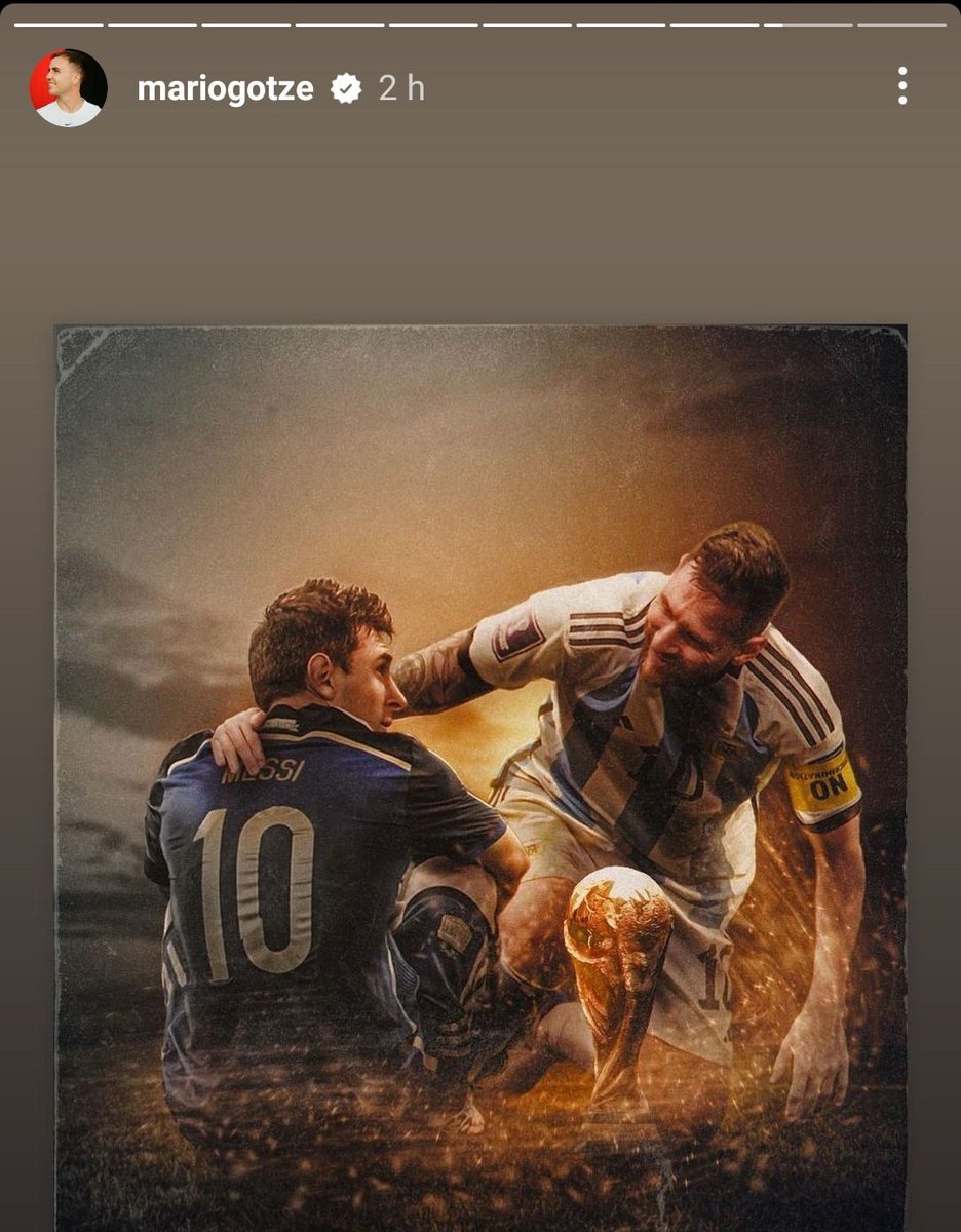 🇩🇪 Mario Götze en Instagram.