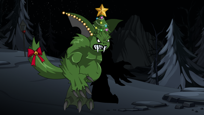 You need to be REALLY careful when decorating Fur Trees in Frostvale... you might just get ENT-errupted when it wakes up angry. AQ.com