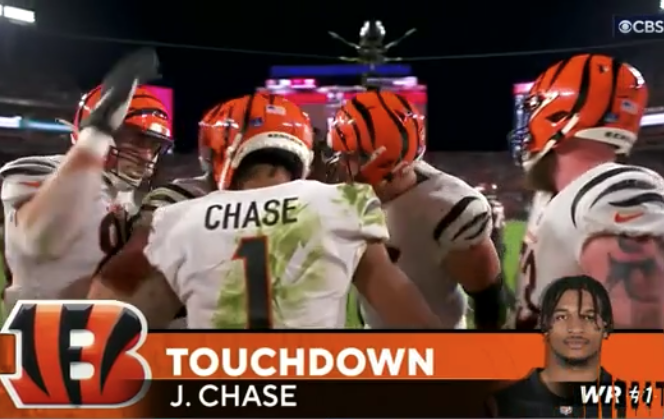 Higgins. Boyd. Chase.

<a href="/JoeyB/">Joey Burrow</a> getting all his WRs some TD love.

📺: #CINvsTB on CBS
📱: Stream on NFL+ bit.ly/3hpbgrA