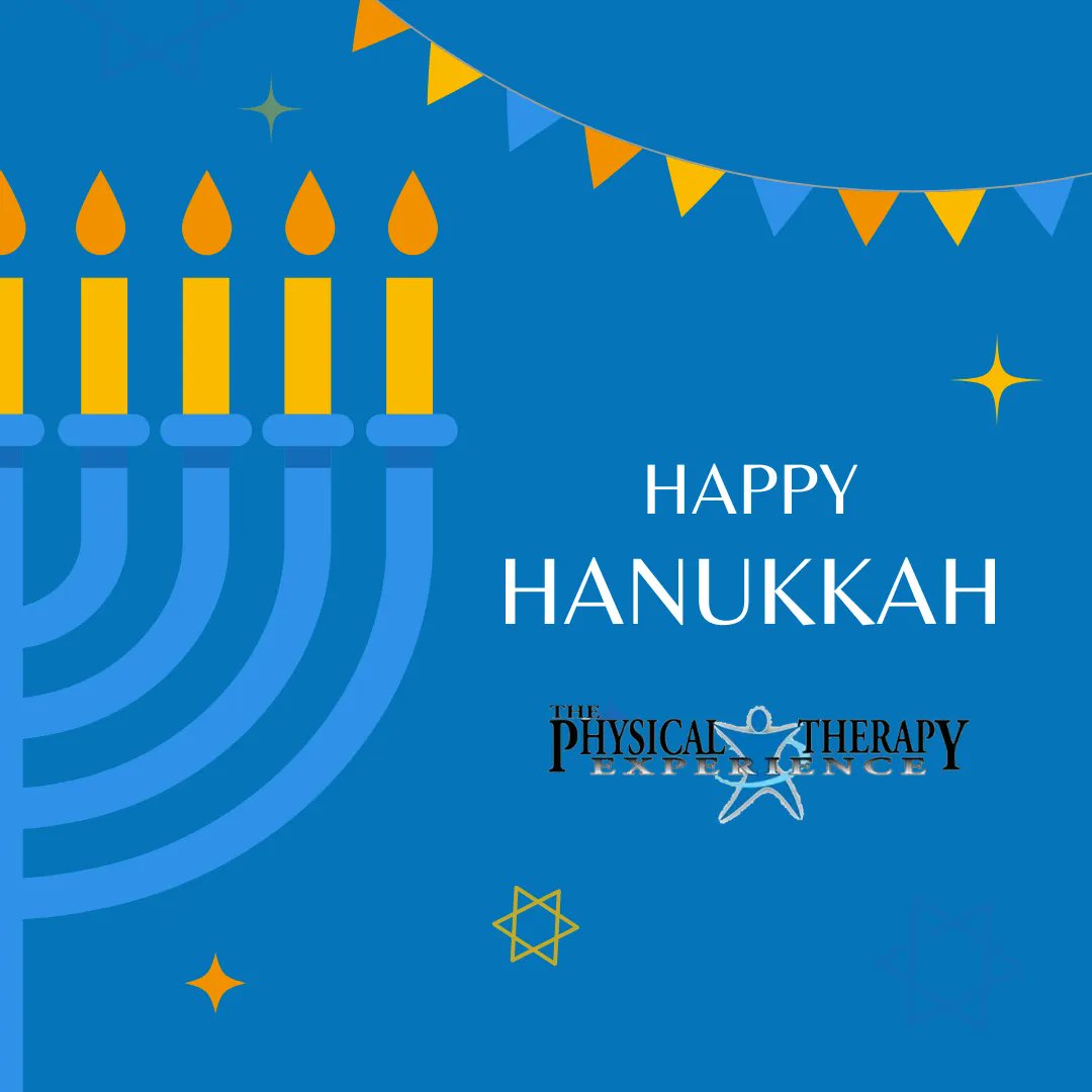 #Hanukkah has officially begun! Our team at The Physical Therapy Experience would like to wish those who celebrate a Happy Hanukkah! 

buff.ly/2QFjcaJ

#ThePhysicalTherapyExperience #Oceanside #Smithtown #PhysicalTherapy #Pain #Recovery #PT #PainManagement #Hanukkah