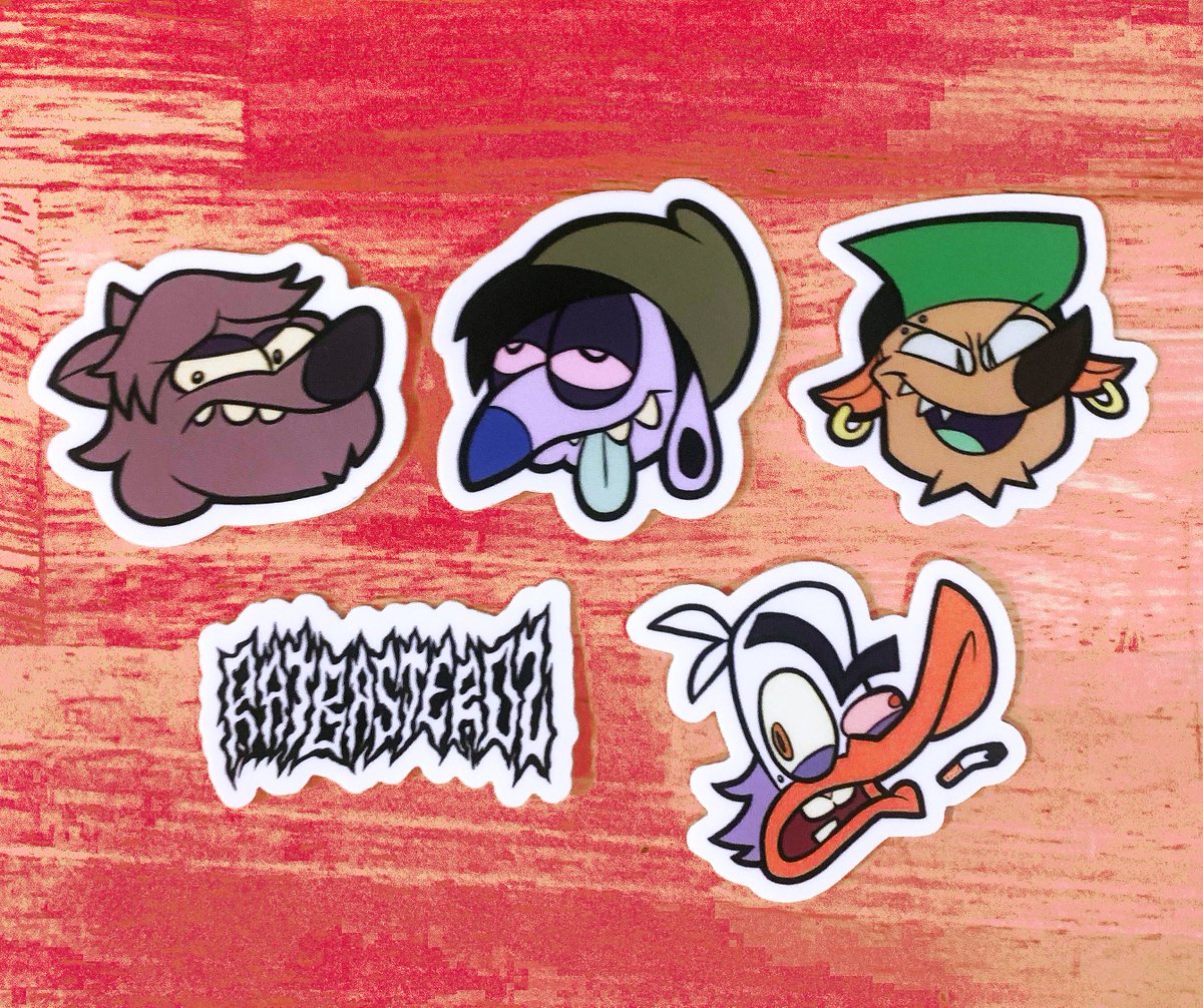 RATBASTERDZ's tweet photo. Made a Bigcartel store for the leftovers from the cartoon premiere + some character sketches. Most of it's pretty limited but we'll print shirts to order in the event we run out. 
Link : https://t.co/AeIzXdUYLP https://t.co/cYEvj5Y3Mv