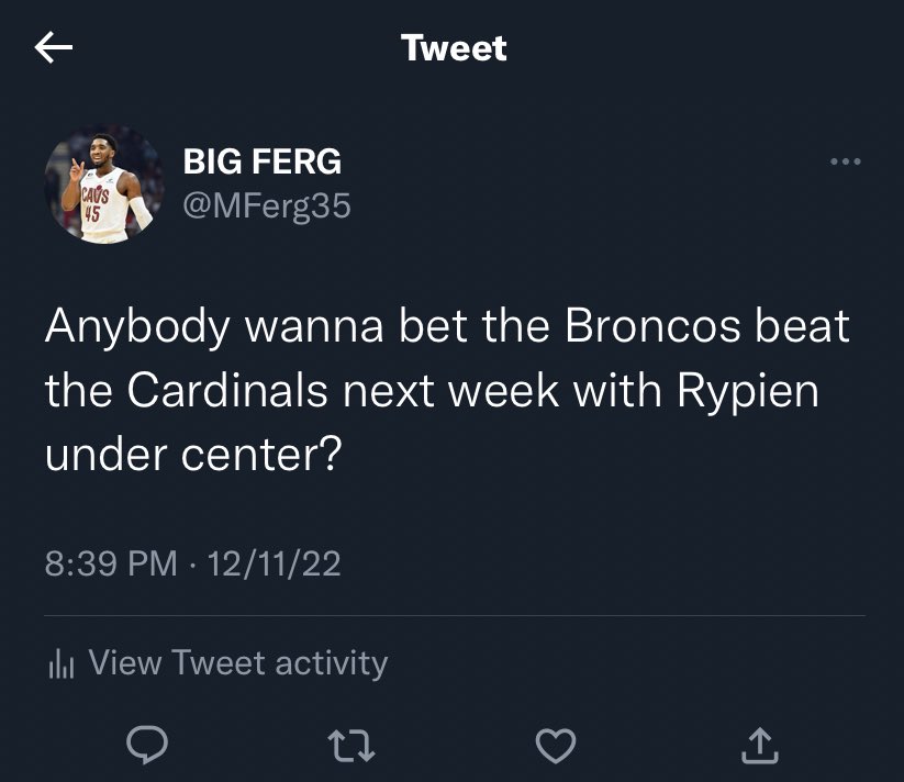 MFerg35's tweet image. I mean… I called it 6 days ago…