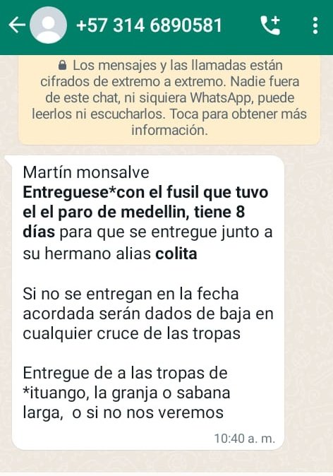 Hacemos responsable a <a href="/QuinteroCalle/">Daniel Quintero 🇨🇴</a> de lo que le pueda ocurrir a todos y cada uno de los integrantes de #RiosVivos

Desde su señalamiento han aumentado las amenazas y nuevos señalamientos. De nada sirvió su retractación, ya el daño está hecho.

<a href="/UNPColombia/">Unidad Nacional de Protección, UNP.</a>
<a href="/DESCA_CIDH/">#REDESCA</a> 
<a href="/CIDH/">CIDH - IACHR</a>
