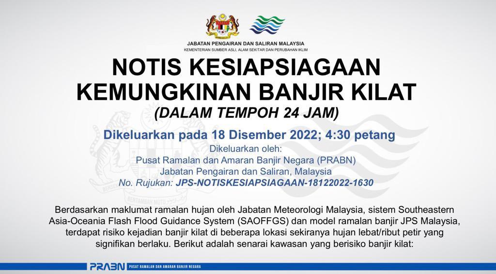 LPP_Kedah's tweet photo. INFO : KESIAPSIAGAAN BANJIR

#LPPMalaysia
#MAFS 
#LPP4farmers
#PerkasaPeladang
#KeluargaPeladang
#sekuritimakananuntukmasadepan
#DemiPertiwi
#NadiRakyat
#LPP50Tahun https://t.co/sFBsFuZSgZ