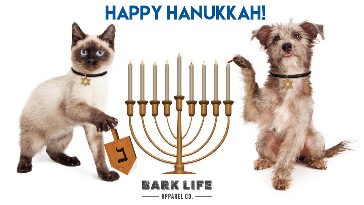 Wishing your family peace and light during this season of miracles! #Hanukkah2022 #Hanukkahpets #barklife