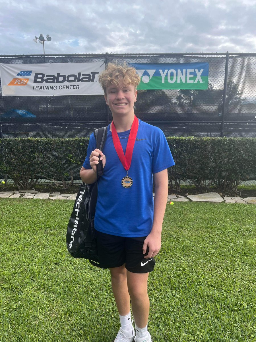 DPISD_Tennis's tweet image. Jake Gabriel took 2nd place in boys 16 and under tournament at Bay Area Racquet Club this weekend. Fantastic job! 🦌🎾