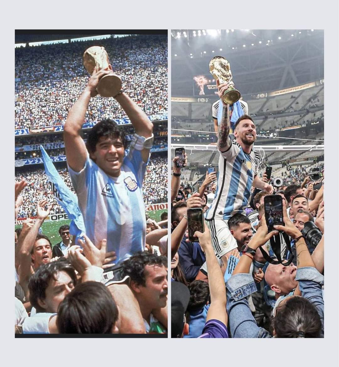 Nabil_djellit's tweet photo. Ce soir, Messi n'a pas seulement battu Mbappé et rejoint Maradona : il a aussi définitivement enterré Cristiano Ronaldo. Game over. #ARGFRA https://t.co/bRx60xDNan