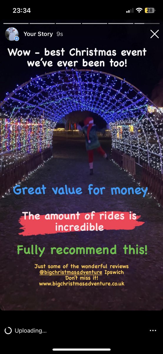 3 days left of the #BigChristmasAdventure Amazing reviews! Don’t miss it. #Ipswich #Suffolk bigchristmasadventure.co.uk #christmas #santasgrotto #rides #teddybearfactory and so much more