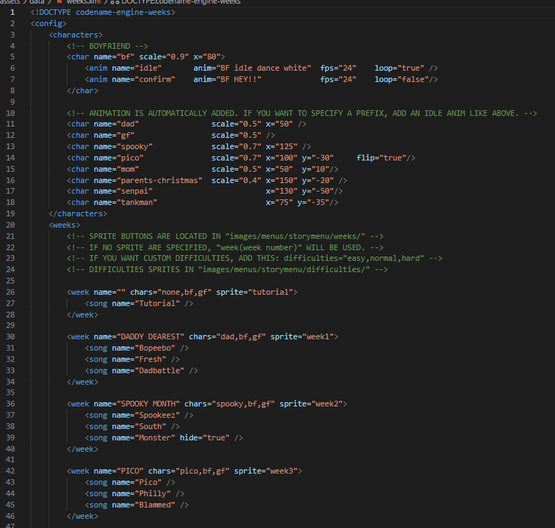 Fnf codename engine on twitter added story menu customization