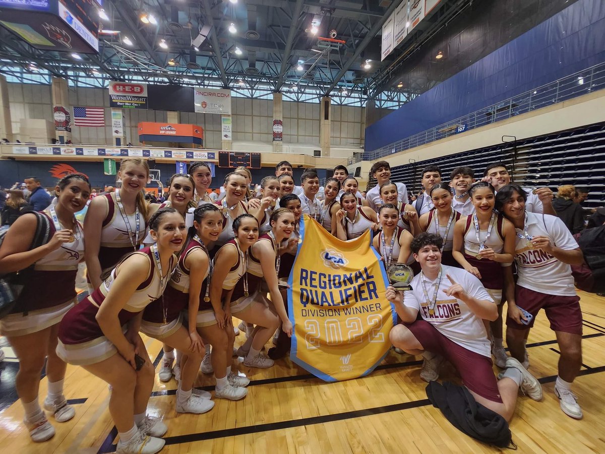 Your mighty falcon comp squad brought home a first place trophy and a bid to nationals this weekend when they competed in San Antonio at the UCA Regional Cheer Championship! We would like to thank everyone who went out and supported us. Disney World here we come!