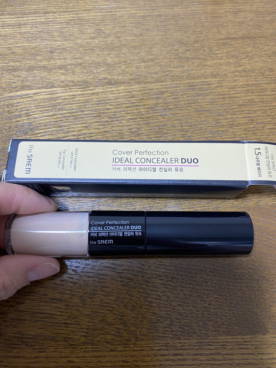 aya_minnie_831's tweet photo. 韓流百貨店(@handepaofficial )さんよりザセムのIDEAL CONCEALERDUO1.5番をいただ���ました!クレヨンみたいなスティックで塗りやすくて指で伸ばしやすいし、カバーもしっかりしてくれました!
使いやすいです✨
#韓流百貨店 #Sudii #韓デパモニター #韓デパ #ザセム #ザセムコンシーラー https://t.co/JFLgEvsbD2