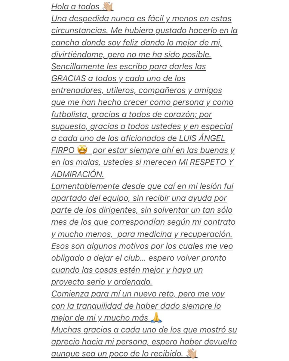 luiscanales09's tweet photo. Le doy gracias a Dios por haberme permitido cumplir mi sueño de jugar en LUIS ÁNGEL FIRPO 🙏🤩 https://t.co/PaWedDUahY