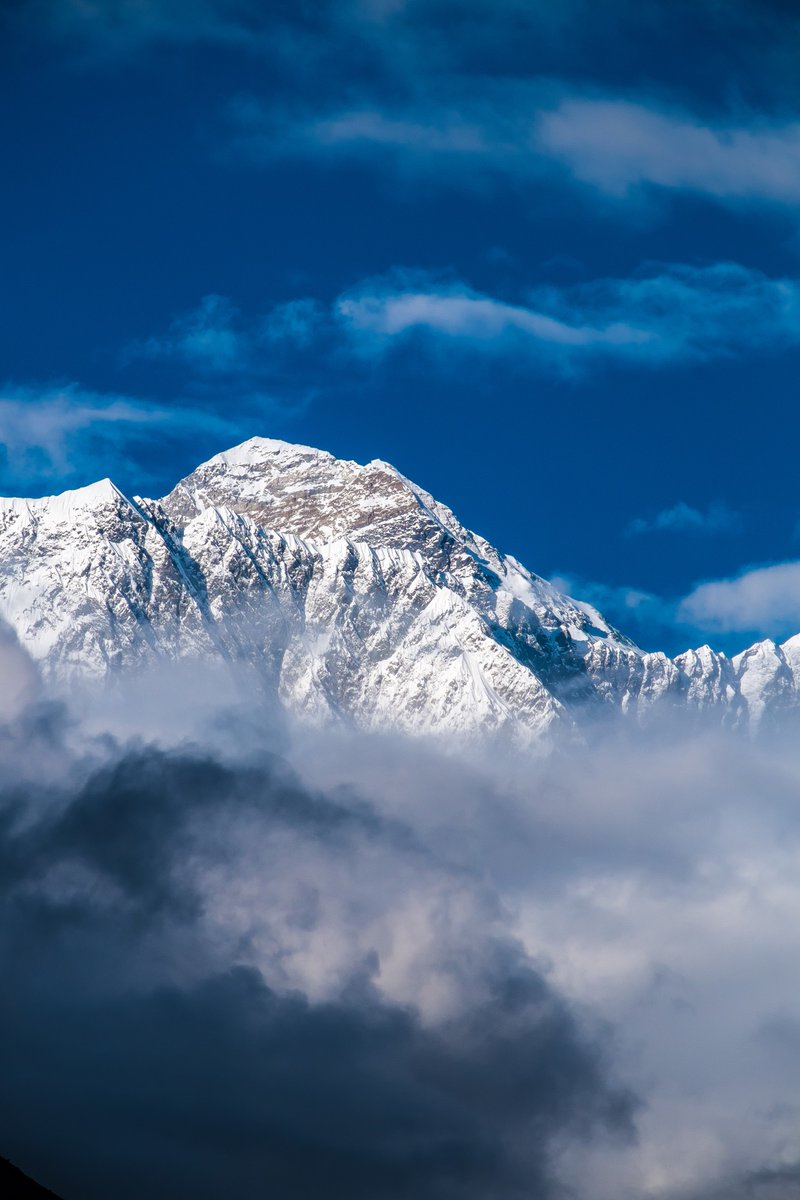 Everest breaking through the