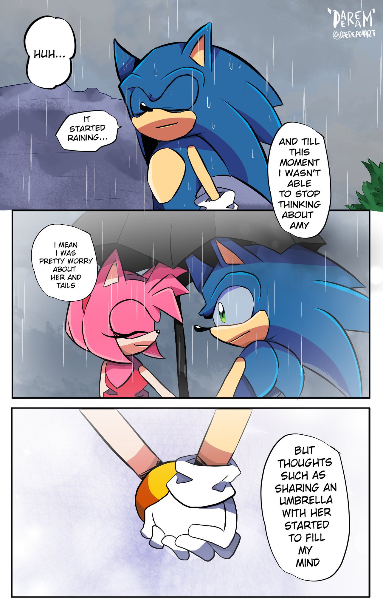 Daeream on X: First Part of my Sonamy Comic, 2k Special! There a more  pages left, but i will post the other parts laterThank you so much again  for the support! #SonAmy #