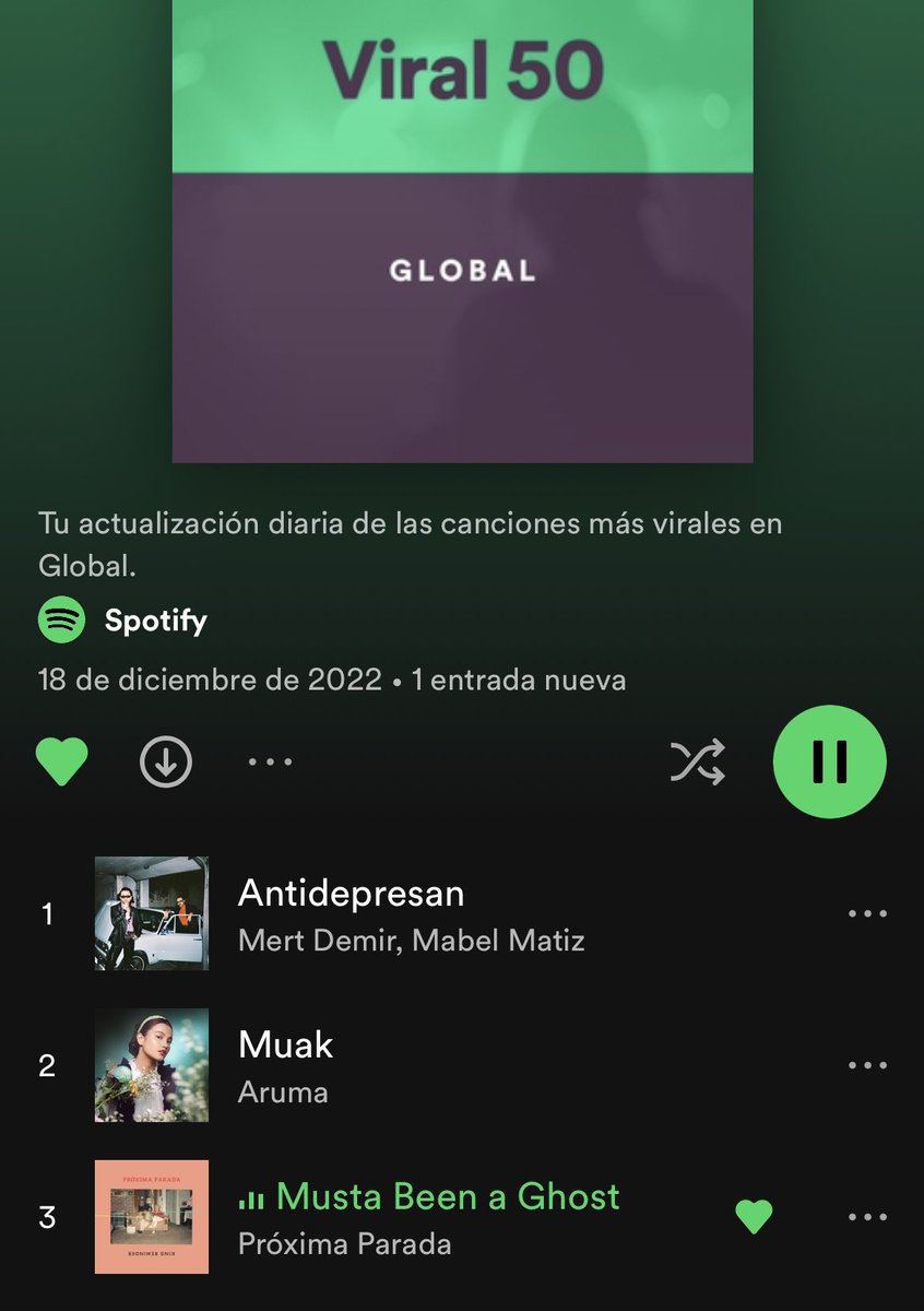 Number 3 most-viral song in the world right now on Spotify??  😳😳

Musta Been A Ghost

We’re SO GRATEFUL for all of the love and support this song is getting!!