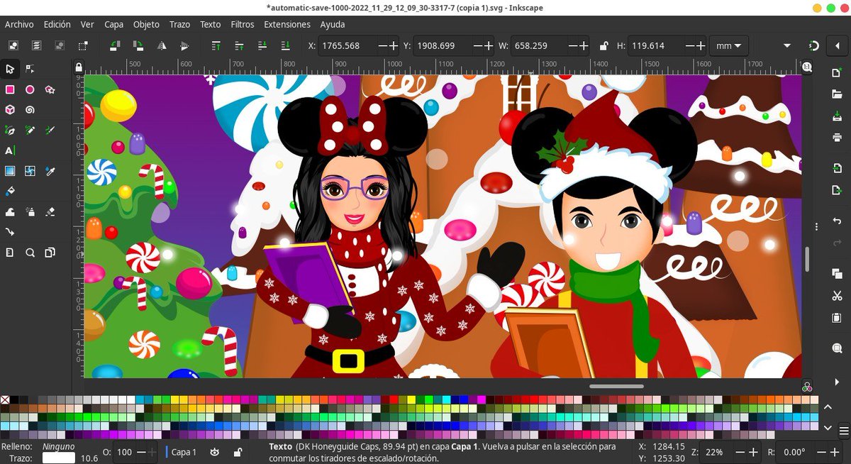 LeonDanArt's tweet photo. De la #idea al #trazo, , #vectorizacion en #inkscape, #linux #archlinux #FantasiaNavideña #MezclandoVectores #castillodeDisney https://t.co/I0cyOgSXE9