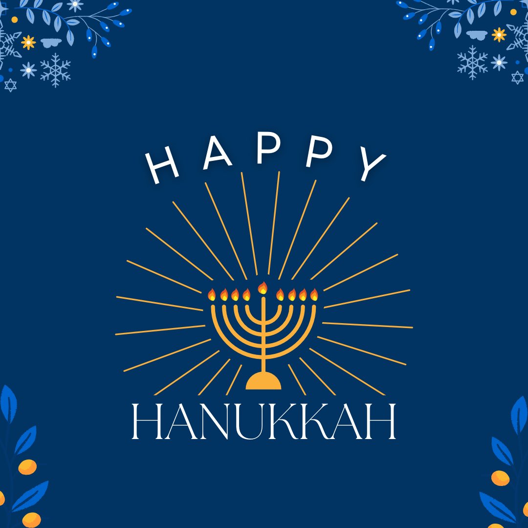 Happy Hanukkah to those who celebrate! Wishing you a wonderful & safe holiday surrounded by those you love most!