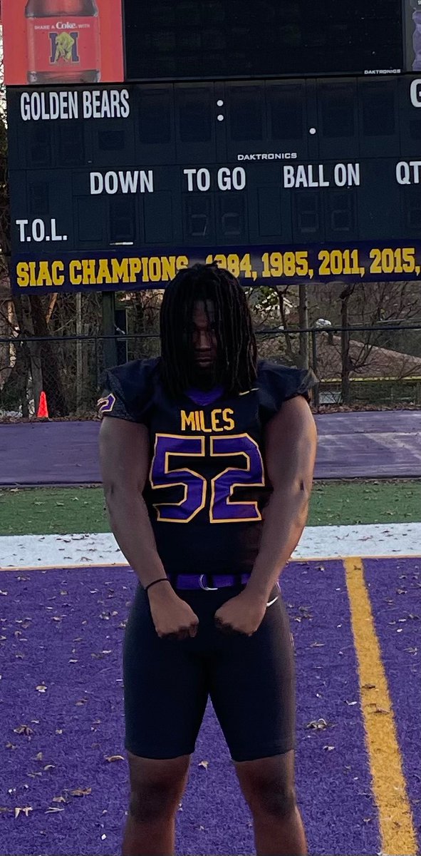 After a great weekend visit and great conversations with <a href="/Coach_Sam_Shade/">Coach Sam Shade</a> and <a href="/dennisa7373/">Dennis Alexander</a> I have committed to finish my collegiate education and football career <a href="/MilesCollege/">Miles College</a>.