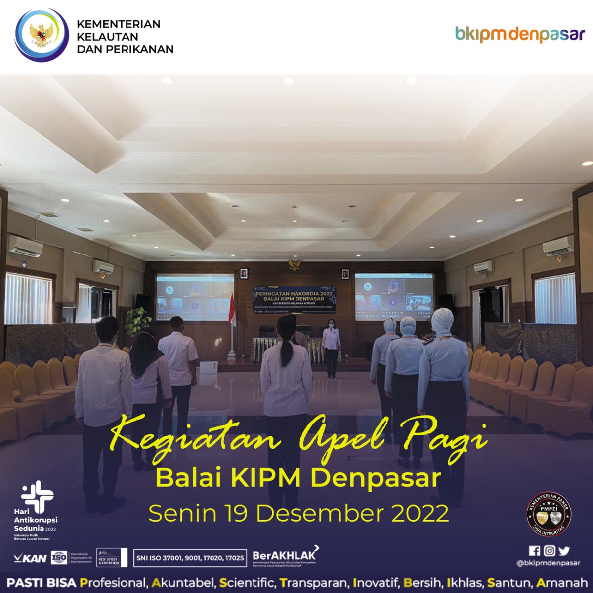 WilkerBenoa's tweet photo. Ibu ANDI RAHMANIAR DJ, ST.,https://t.co/2Q0VanRulE. selaku pembina pada hari ini memberi informasi bahwa mohon kerjasamanya kepada TIM yang ditunjuk untuk segera menyelesaikan perbaikan ISO 17020 yang masih belum selesai.
#kkp #bkipm #kkpaccelerate #bkipmdenpasar https://t.co/35kZ3yRySJ