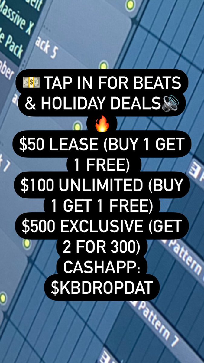 Kbdropdat's tweet image. 💵 Tap in for beats 🔊🔥
$50 Lease (Buy 1 Get 1 Free) 
$100 Unlimited (Buy 1 Get 1 Free)
$500 Exclusive (Get 2 for 300)
Cashapp: $Kbdropdat
Apple Pay: (843)730-2728 
#holiday #holidaysale #beatdeals #beats #trapbeats #rnbbeats #afrobeats