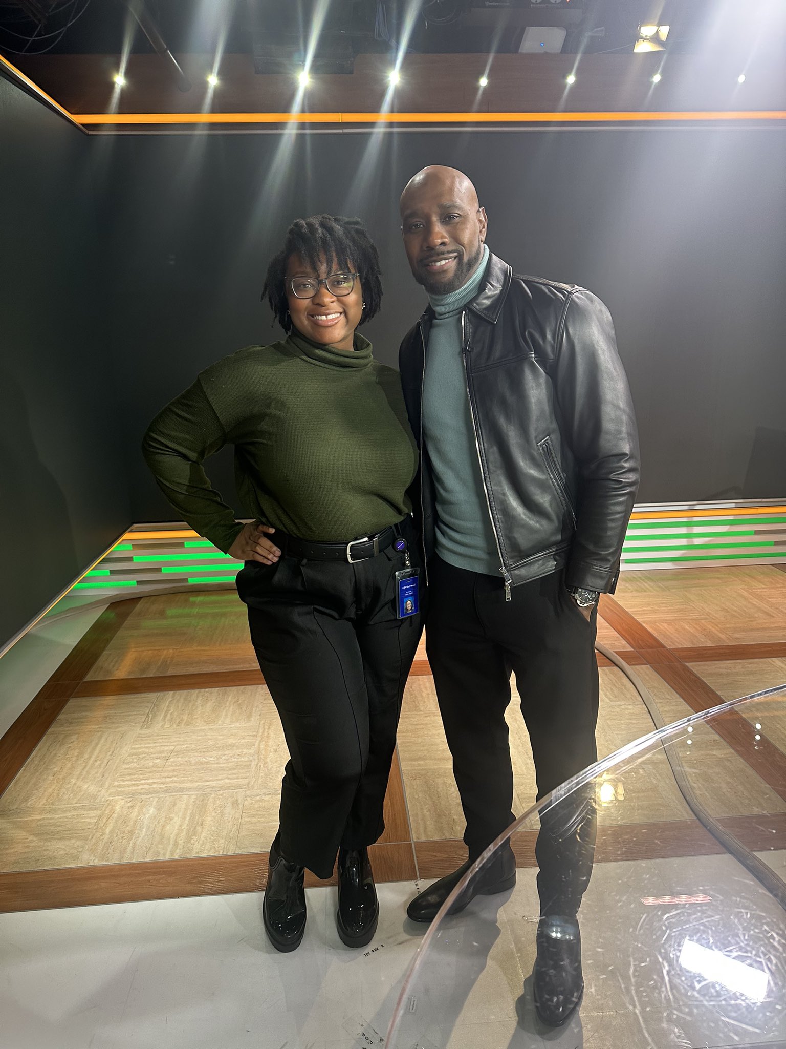 Met Morris Chestnut today onset and he even told my mom happy birthday   