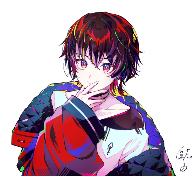Vtuberの紅空 凛さん()のバストアップイラストを描かせていただきましたこれからの凛さんの活動が楽しいものとなりますように! 