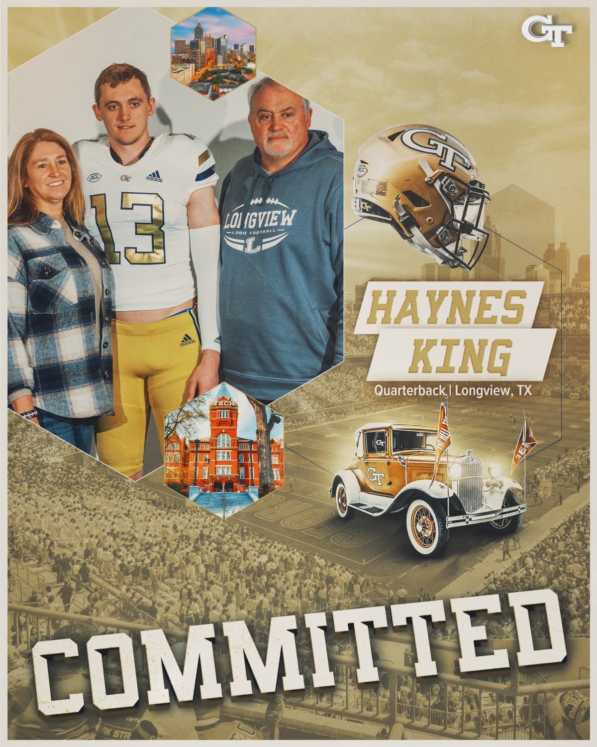 Hayden Henry on Twitter "Longview’s Haynes King has committed to