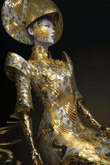 hrathnir7's tweet photo. #AIart #nijijourney #fashion #fashionphoto #artfashion #mode #hifashion
金蒔絵デザインの追加です
金キラが楽しくてどんどん作ってしまいます https://t.co/0rBssYDCkg