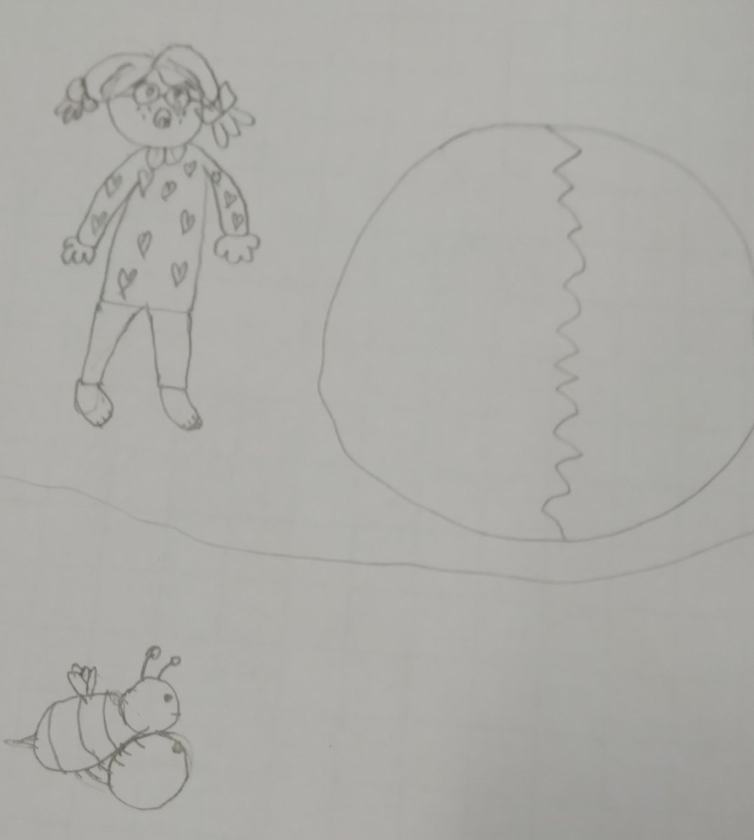 AnneLeBlanc2's tweet photo. Lastly, Ss in @WiggyKris class @RockyElementary watched 2 videos about bees playing and responded with #sketchnoting. One video had bees playing with beads and in the other, they played soccer. Links in a reply @carrie_baughcum #retirednotretired #stillteaching @HRCE_NS https://t.co/tlgODucfDV