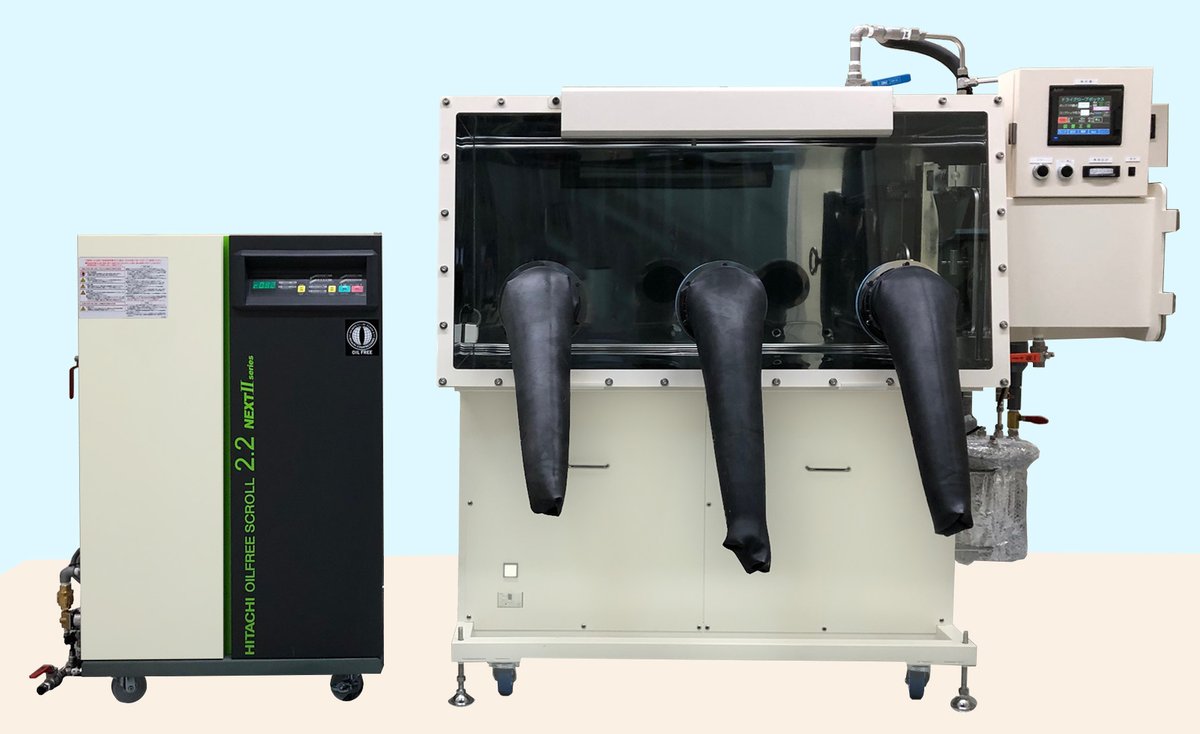 D_ITSWA's tweet photo. Reduce your dependence on inert gas(Ar/N2) to be secure. The Dry Air Glove Box is an innovative, low energy consumption dew point controller that provides a dew point of -70℃ to -20℃ in a wide range of environmental conditions, as well as accurate temperature control ±1.5℃. https://t.co/HMtYwGyHwC
