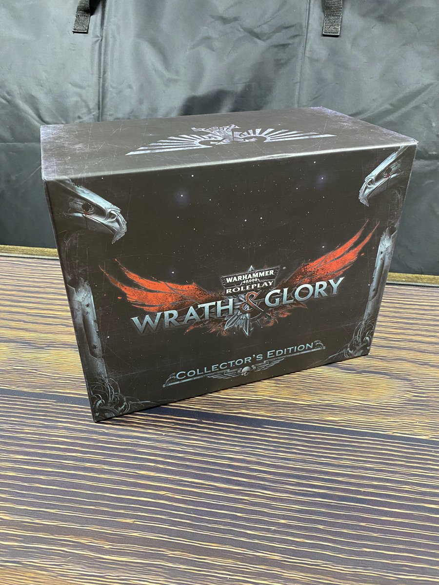 DarkGilead's tweet photo. This year we have some awesome raffle prizes for AdamCon, like this Collector’s Edition Warhammer 40K Roleplay Wrath &amp; Glory ! All proceeds from the raffle go to @cincychildrens ! https://t.co/8DrdgwwzXI