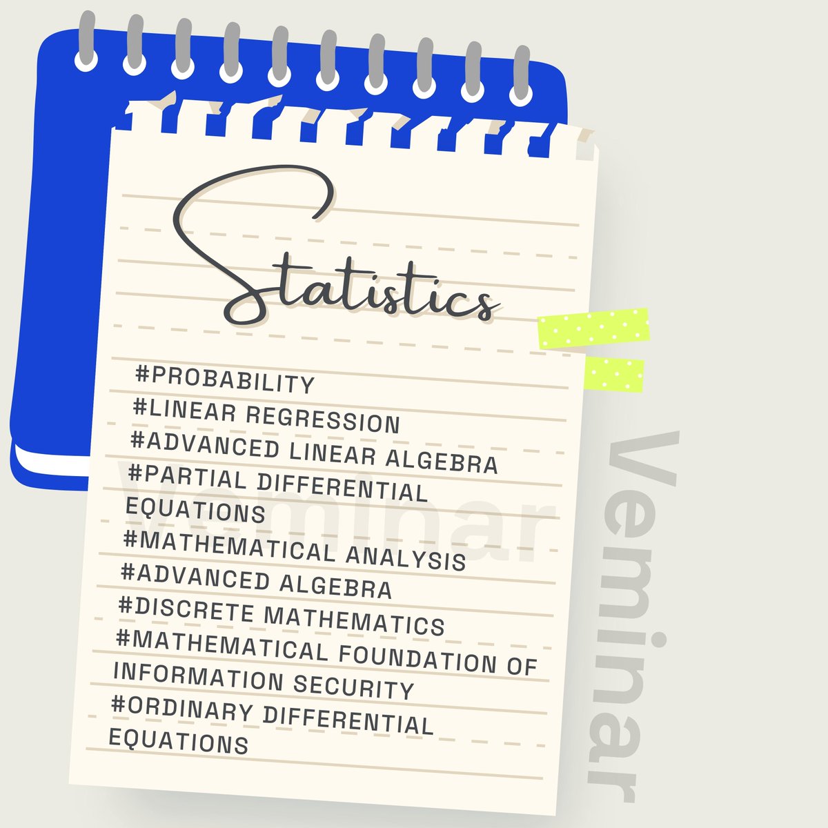 Veminar4u's tweet photo. Are you struggling😩with #statistics? Look no further! We offer 1 to 1 tutoring to help you understand the fundamentals and ace your exams.
📨 now to schedule your first session!
#Veminar #Probability #LinearRegression #AdvancedAlgebra #留学生辅导 #拒绝代写 #英国留学 https://t.co/JkFCvT4B65