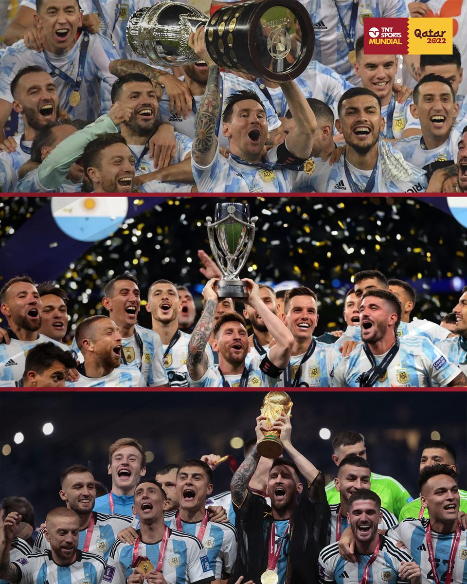 MIRÁ CÓMO CAMBIÓ TODO EN UN AÑO Y MEDIO 🤩🇦🇷

🏆 Copa América 2021
🏆 Finalissima 2022
🏆 Mundial 2022

#TNTSportsMundial