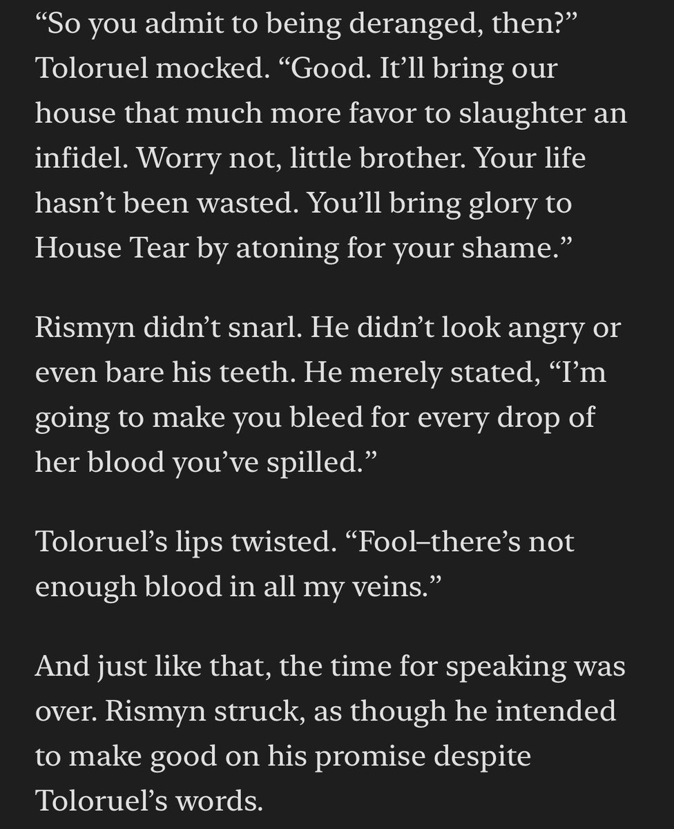 Stories_bySarah's tweet photo. #drowcember #drowcember2022
Day 18. Ready for the fight.
Two of my favorite excerpts from the entire story. First, a violent clash between brothers. Second, the moment our heroine takes the fight into her own hands.
#WritingCommunity #dnd #ttrpgcommunity https://t.co/l5eFfHBnM2