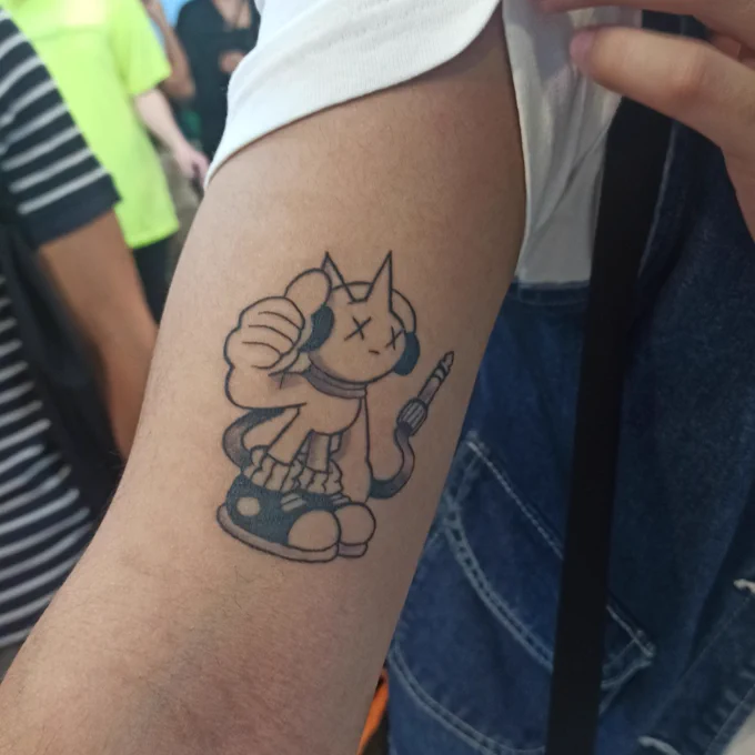 tattoo commission  just a lil guy 