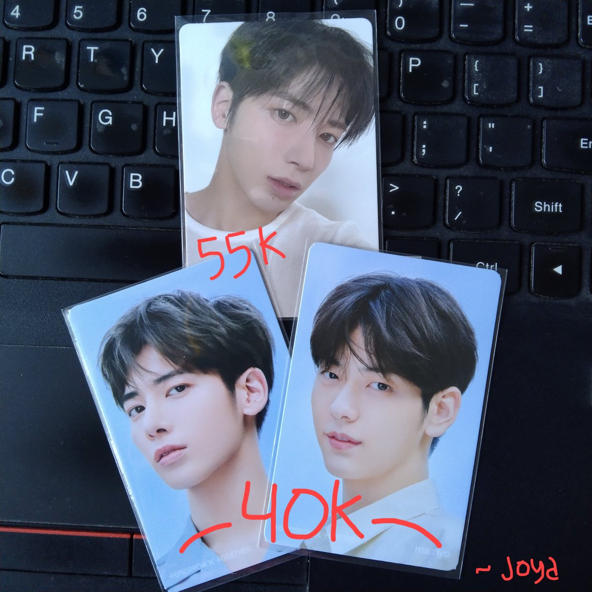 -ˏˋ 🛒 wts want to sell ⋆༄

๑ taehyun end 55,000
๑ taehyun + soobin manyo r2 40,000
๑ take all 93,000

๑ bandung

🍊 not inc admin

wts. taehyun end minisode 2 manyo taebin round 2