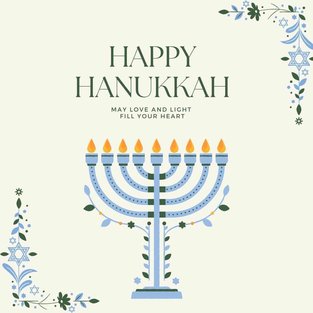 Happy Hanukkah to all in our Riverside community who celebrate.  May the season bring health, happiness, and light!