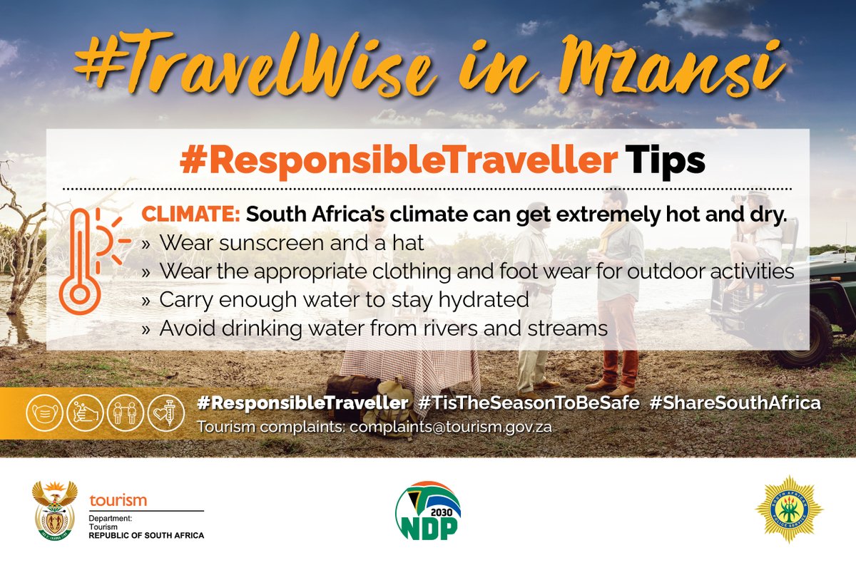 SAinMalaysia's tweet image. Please take note of these travel tips for your travels in South Africa.

#ResponsibleTraveller #TisTheSeasonToBeSafe #ShareSouthAfrica