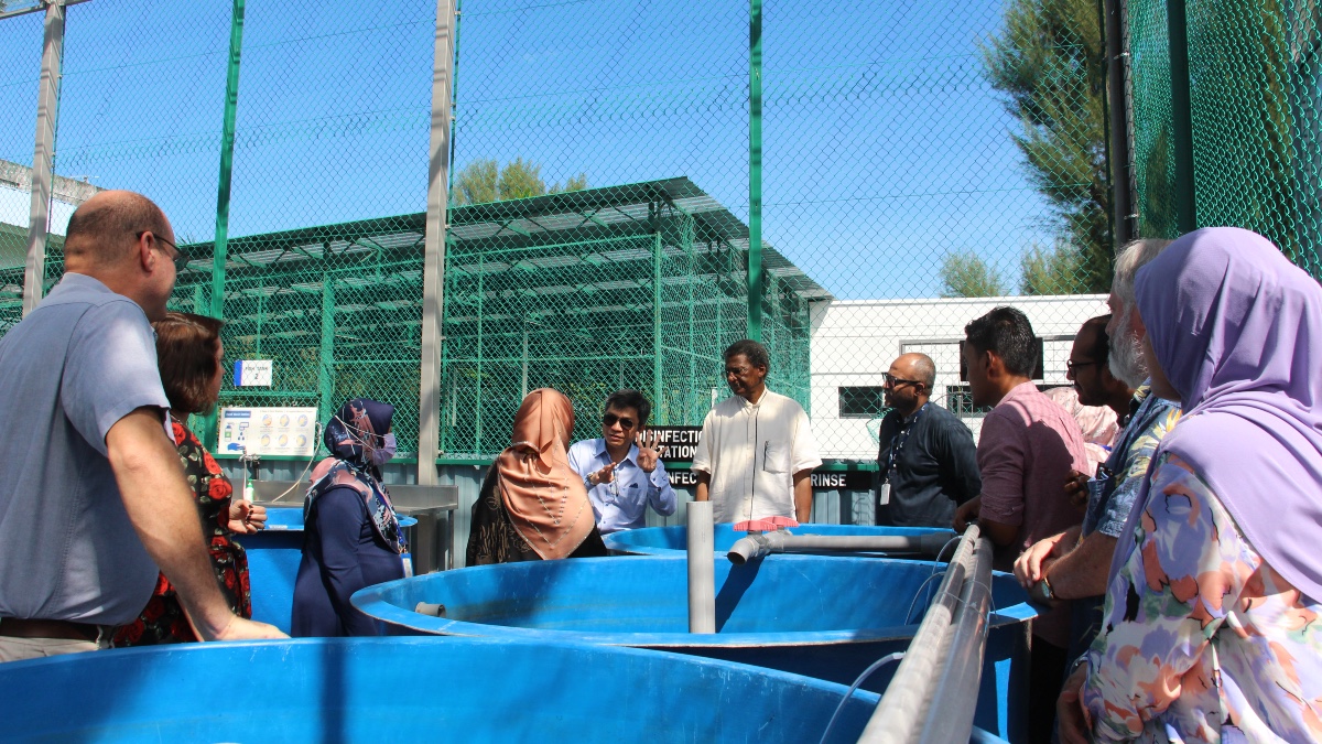 WorldFishCenter's tweet photo. 📣 Last Friday! WorldFish’s new #aquaculture #research &amp; #fishrearing facility was launched by Board of Trustees Chair, Baba Yusof Abubakar, Vice Chair, @LyssLand @EYMohammed &amp; the WorldFish family! 

The event marked the end of a week-long of activities at HQ!

📸 Photos below! https://t.co/2fdXrKzVzA