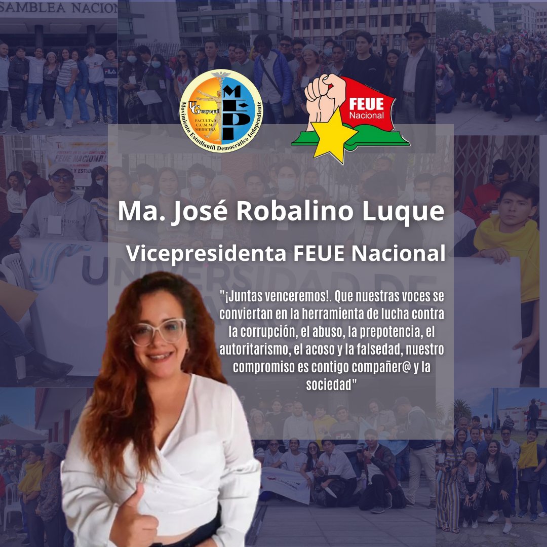 MEDI_UG1's tweet photo. 🇺🇦🇺🇦 MEDI 🇺🇦🇺🇦
ℹ️ María José Robalino Luque - Vicepresidenta FEUE Nacional
🔴🟡🔵 Por y para los estudiantes https://t.co/Jviuii6FHC