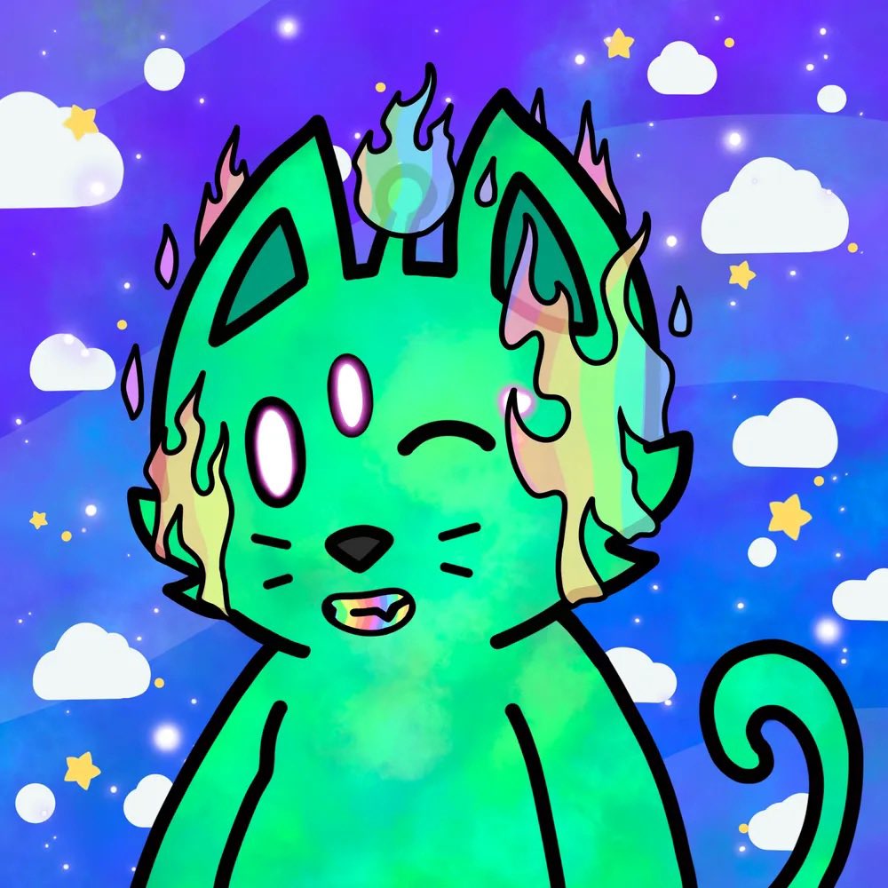studiomccann's tweet photo. Day 18 of the @CosmicCats_ mutation advent calendar release party!  Here’s another fun creation from the build a cat mutation system.  

Have 2 cats and mutate away.  Or pick 2 cats and a favorite from @fishyfamNFT @alienfrens or @Deadfellaz    Just pay gas. 

#cosmiccats https://t.co/l1BpwZt5bg