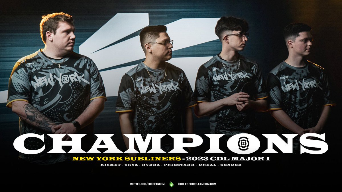 COD Fandom (@codfandom) on Twitter photo THE DEFENDING PRO-AM CHAMPS WILL DEFEND THEIR TITLE FOR ANOTHER SEASON!
Congratulations to your #CDL2023 Major I GRAND CHAMPIONS; @Subliners! 🏆
<a href="/KiSMET6_/">M8 Matt ✞ 🥀🖤</a> - <a href="/CesarSkyz/">OpTic Skyz</a> - <a href="/HyDrAnml/">100T HyDra</a> - <a href="/Priestahh/">Priestahh</a> - <a href="/DREAL_JE/">DREAL</a> - <a href="/Sender/">LAT Sender</a>
#StandClear THE DEFENDING PRO-AM CHAMPS WILL DEFEND THEIR TITLE FOR ANOTHER SEASON!
Congratulations to your #CDL2023 Major I GRAND CHAMPIONS; @Subliners! 🏆
<a href="/KiSMET6_/">M8 Matt ✞ 🥀🖤</a> - <a href="/CesarSkyz/">OpTic Skyz</a> - <a href="/HyDrAnml/">100T HyDra</a> - <a href="/Priestahh/">Priestahh</a> - <a href="/DREAL_JE/">DREAL</a> - <a href="/Sender/">LAT Sender</a>
#StandClear