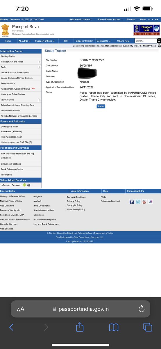 niharmedh's tweet image. Applications pending for over a month for police verification. @ThaneCityPolice @rpomumbai @CPMumbaiPolice pls look into this and revert. No response from the passport help line.
