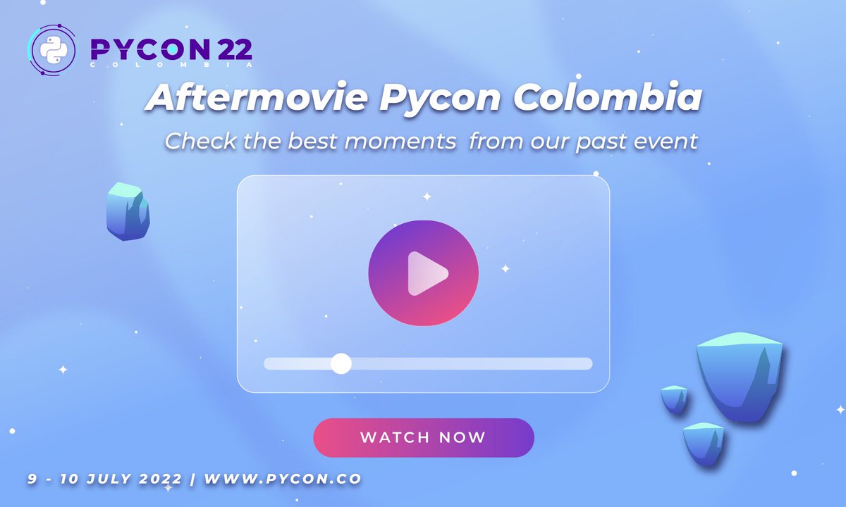 pyconcolombia's tweet image. ¿Aún no has visto el Aftermovie de #PyConColombia2022?

youtu.be/3YxneS1eyfM

¡No te lo pierdas!

PyCon Colombia 2022 fue un gran éxito y todo esto fue gracias a nuestros patrocinadores, colaboradores y a los cerca de 323 asistentes que hicieron de este evento aún más grande!