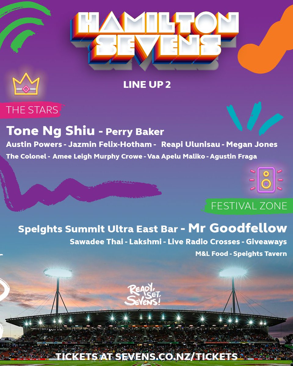 33 days to go 👋

Loaded with sevens talent and festival activity. You won't want to miss the last HSBC NZ Sevens in New Zealand. Grab your tickets today 👉 sevens.co.nz/tickets/