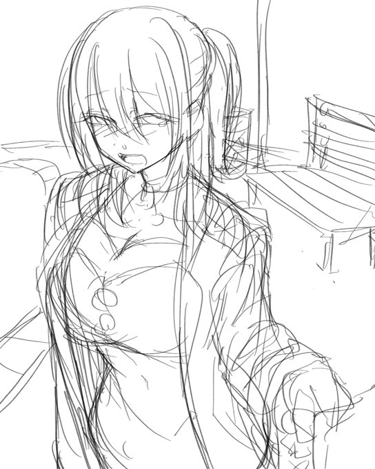 クソ雑なラフで申し訳ないですが、今年の冬も彼女が来るよということです 